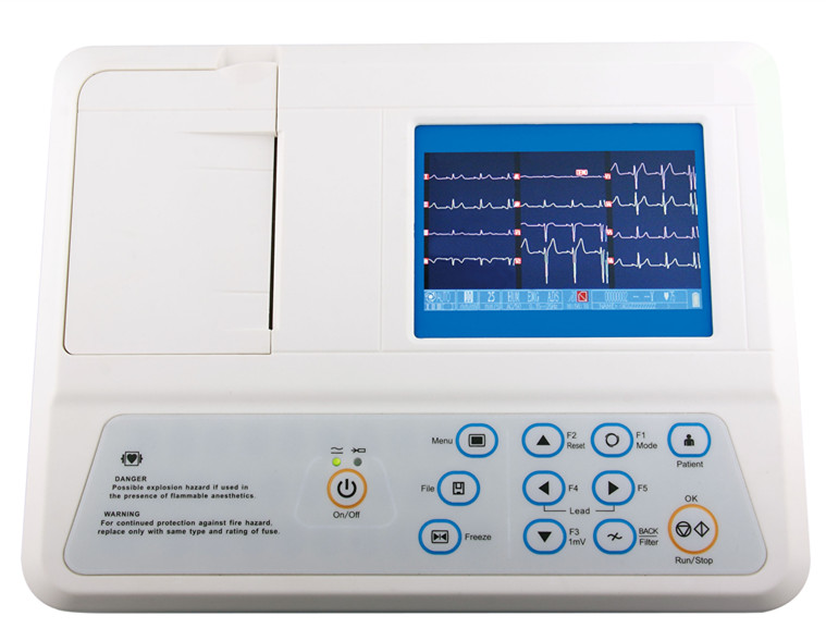 ECG-03G 3 Channel Portable Digital ECG Electrocardiograph Machine 