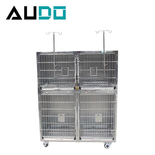 APC-01 Combined Type Stainless Steel Pet Cage Veterinary Cage Animal Cage for Dog Cat